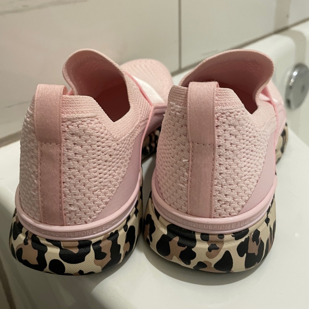 NEW APL Techloom Bliss Pink & Leopard Slip-On Sneakers - Picture 8 of 9